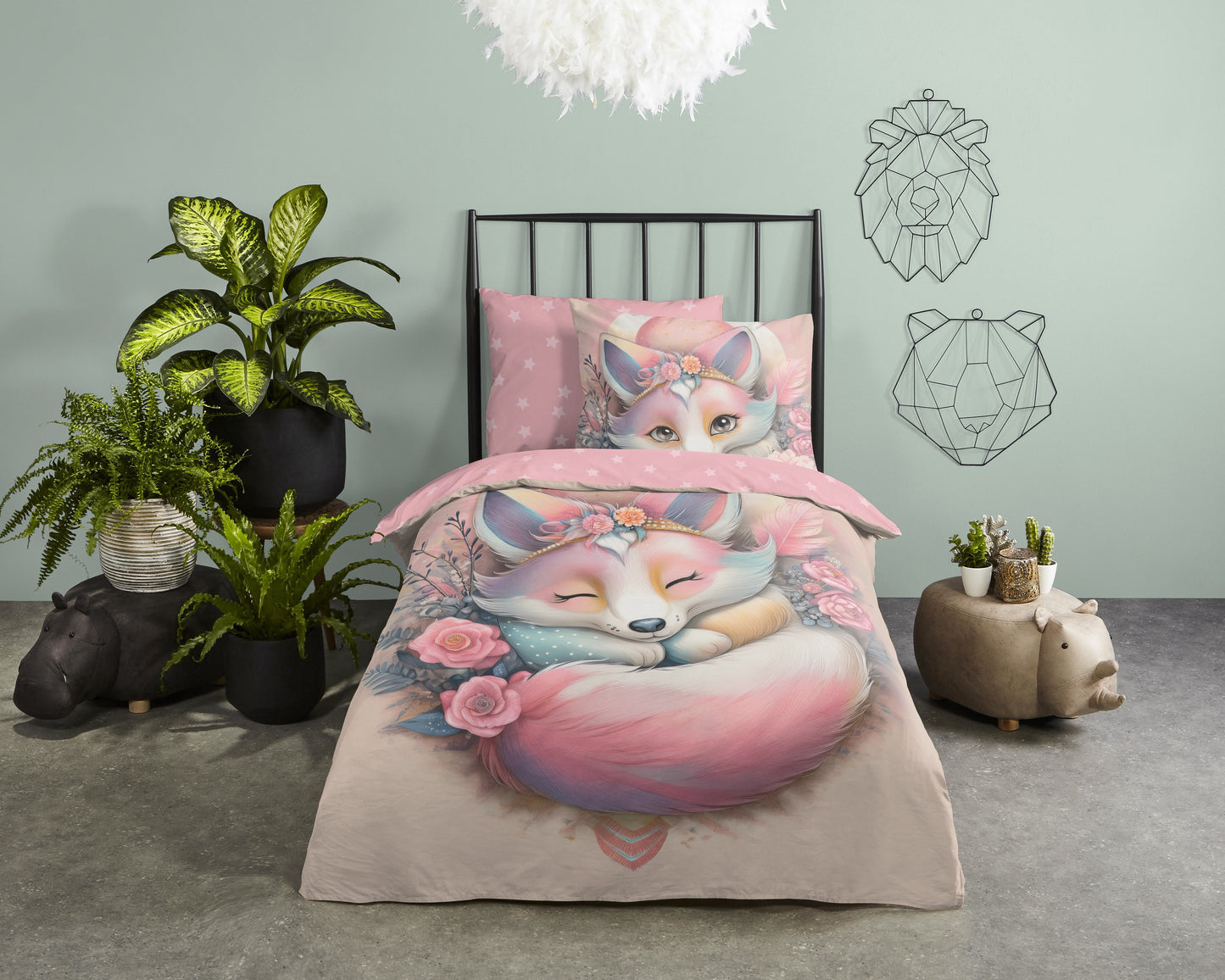 Kinderdekbedovertrek Good Morning Dreaming - 1 persoons 140Ã—200/220 cm