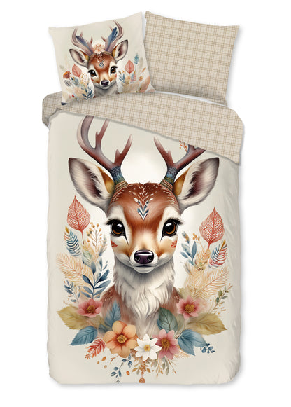 Kinderdekbedovertrek Good Morning Lowen - 1 persoons 140Ã—200/220 cm