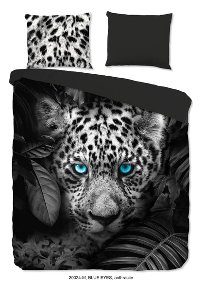 Dekbedovertrek Pure microvezel Blue Eyes - 1 persoons 140Ã—200/220 cm