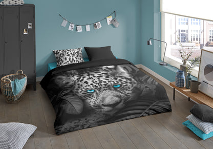 Dekbedovertrek Pure microvezel Blue Eyes - 1 persoons 140Ã—200/220 cm
