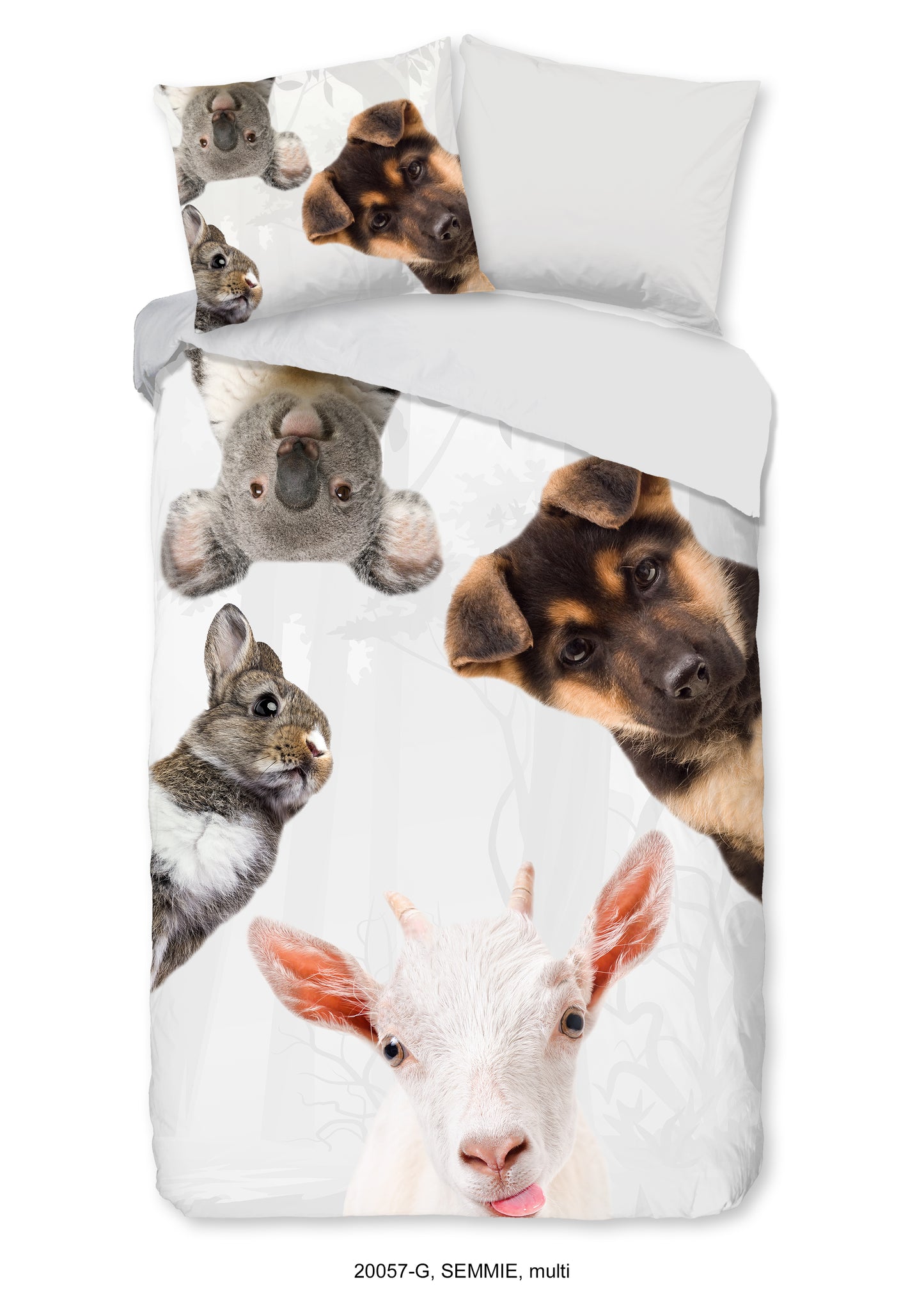 Kinderdekbedovertrek Good Morning Semmie - 1 persoons 140Ã—200/220 cm
