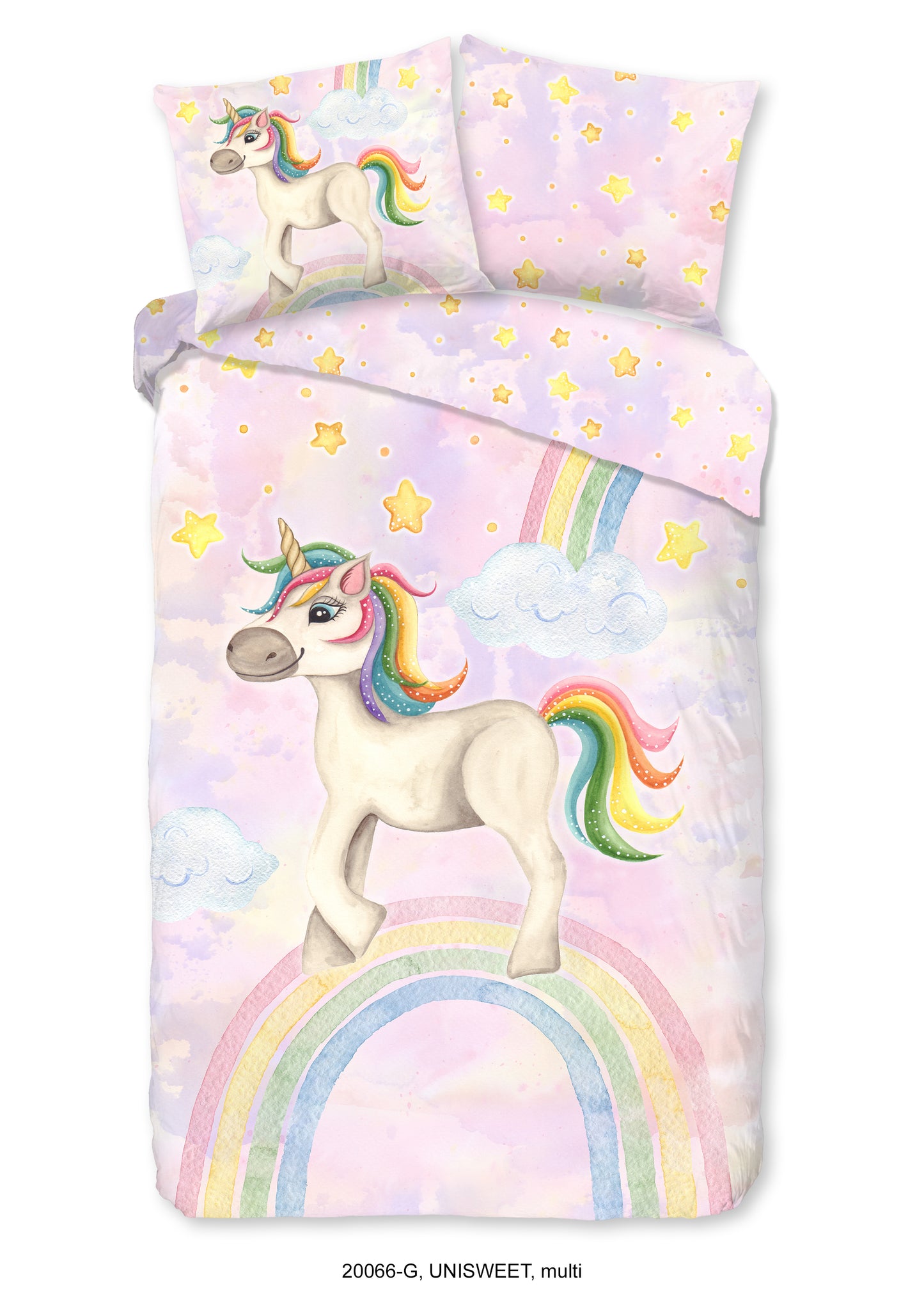 Kinderdekbedovertrek Good Morning Unisweet - 1 persoons 140Ã—200/220 cm