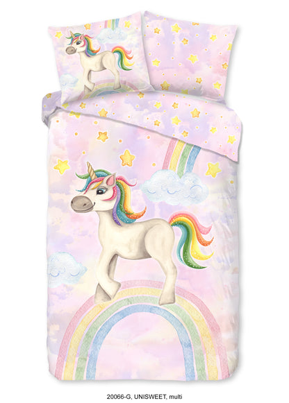 Kinderdekbedovertrek Good Morning Unisweet - 1 persoons 140Ã—200/220 cm