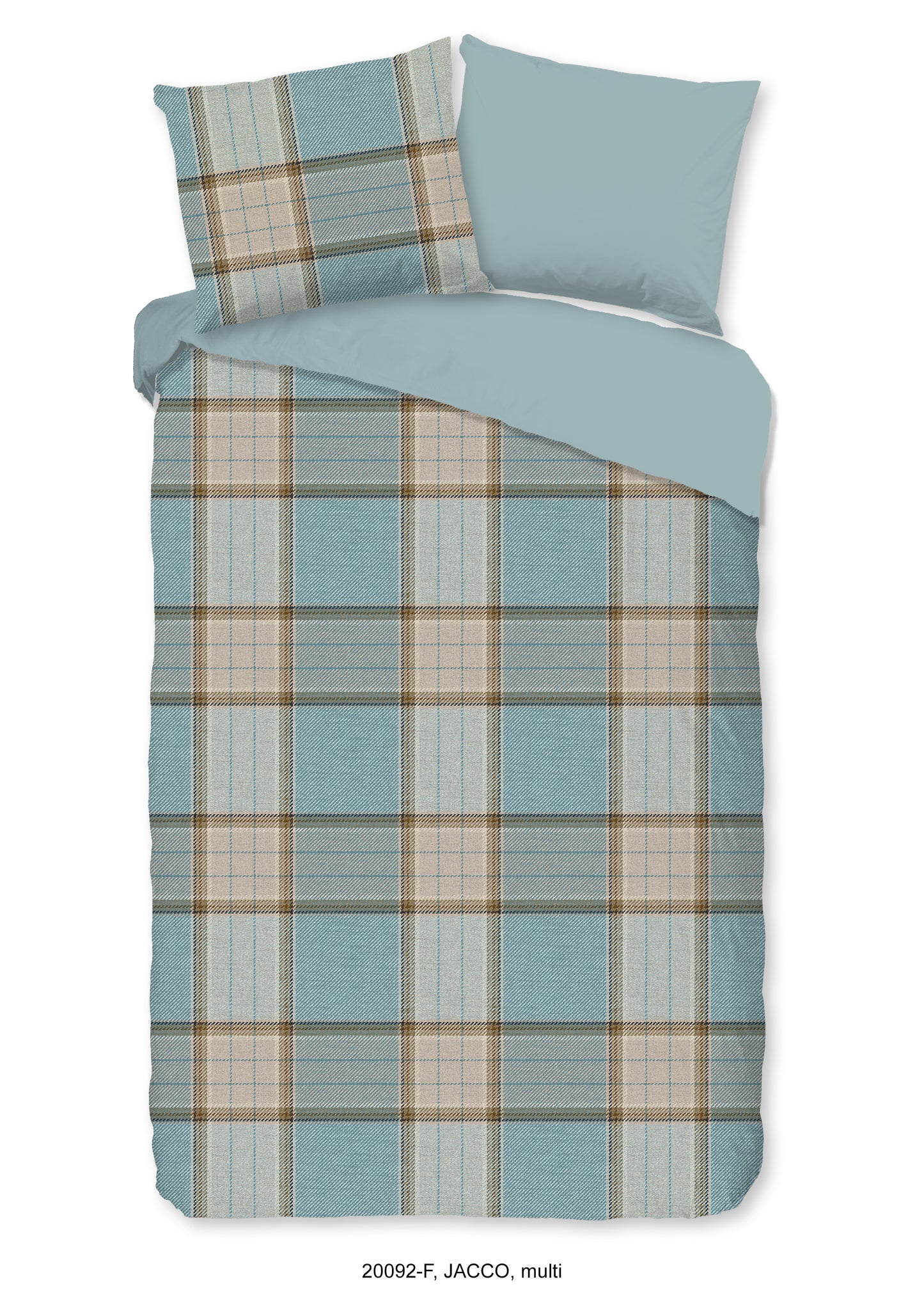 Dekbedovertrek Good Morning Flanel Jacco - 1 persoons 140Ã—200/220 cm