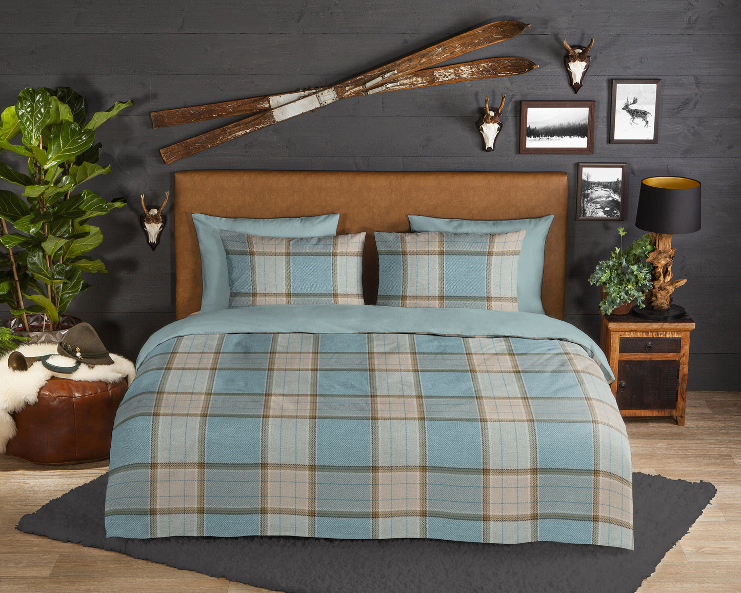 Dekbedovertrek Good Morning Flanel Jacco - Lits jumeaux XL 260x200/220 cm