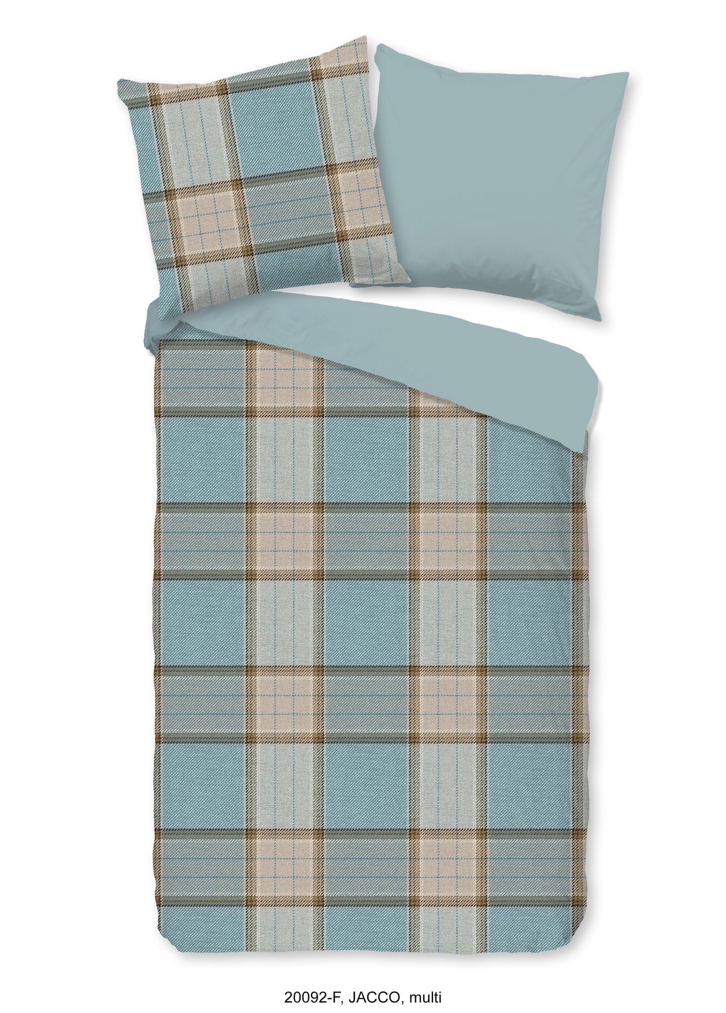 Dekbedovertrek Good Morning Flanel Jacco - Duitsland 135x200 + 1* 80x80 cm