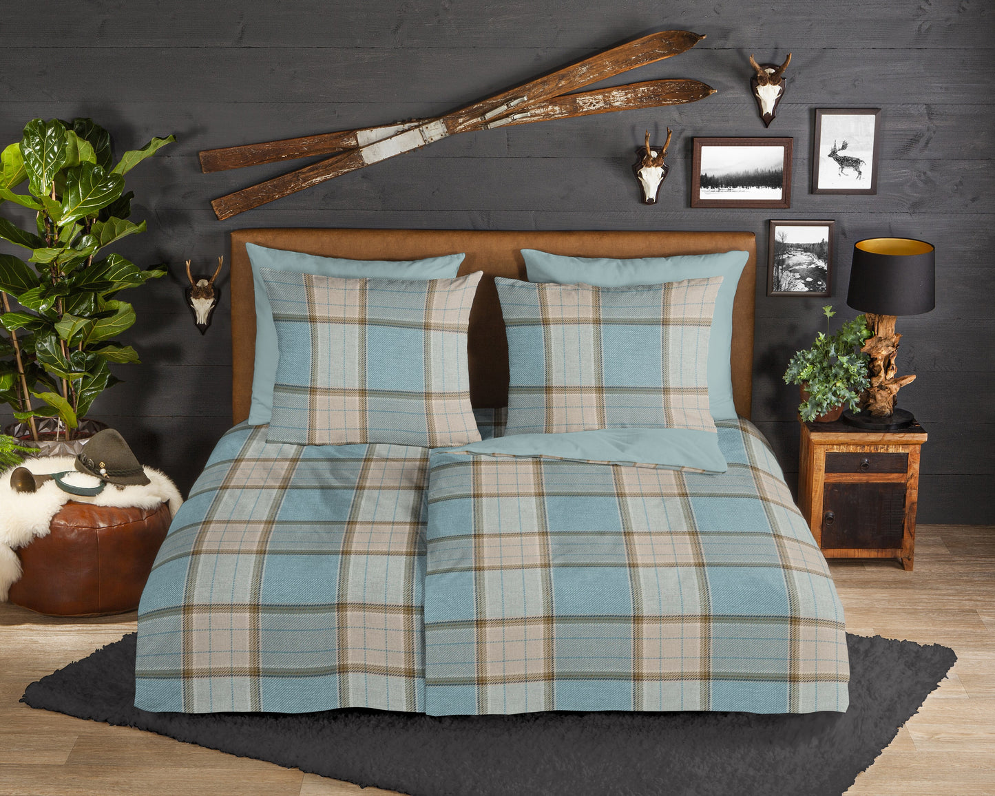 Dekbedovertrek Good Morning Flanel Jacco - Duitsland 135x200 + 1* 80x80 cm