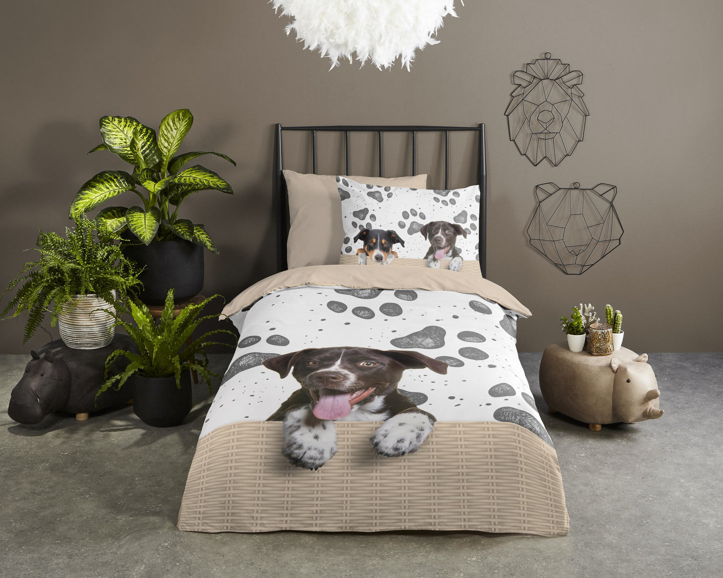 Kinderdekbedovertrek Pure microvezel Yuan - 1 persoons 140Ã—200/220 cm