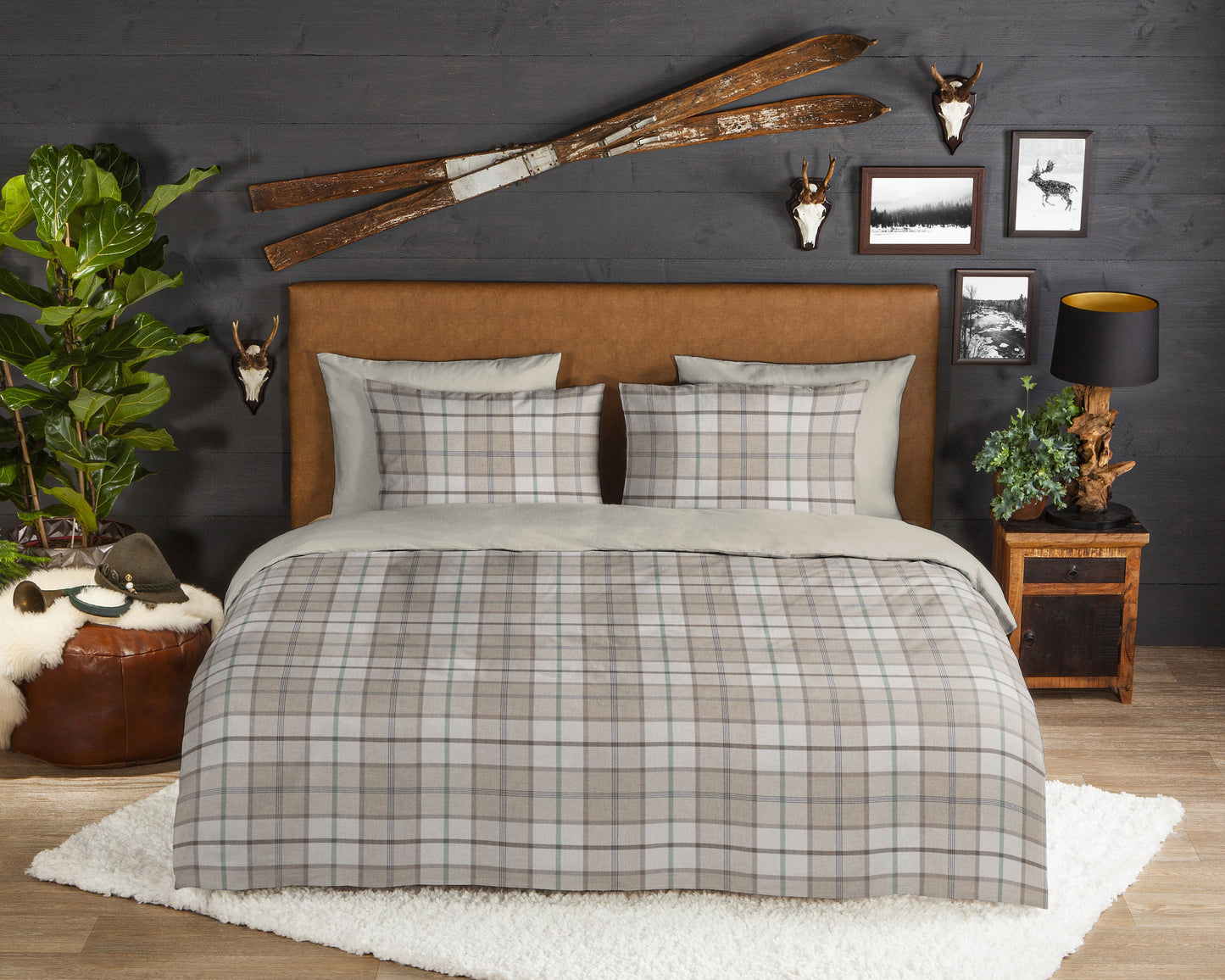 Dekbedovertrek Good Morning Flanel Bernardus - 2 persoons 200x200/220 cm