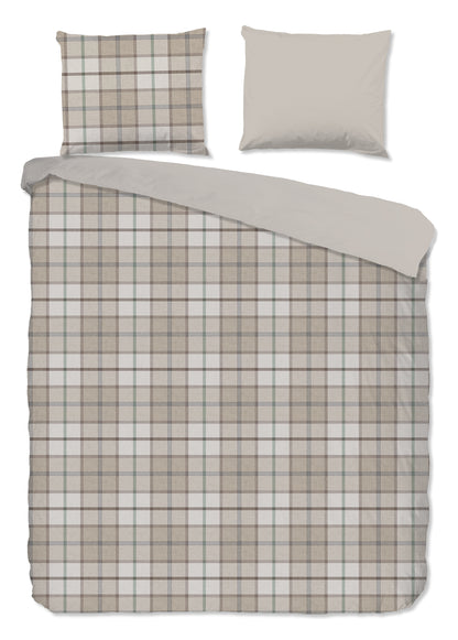Dekbedovertrek Good Morning Flanel Bernardus - Lits jumeaux XL 260x200/220 cm
