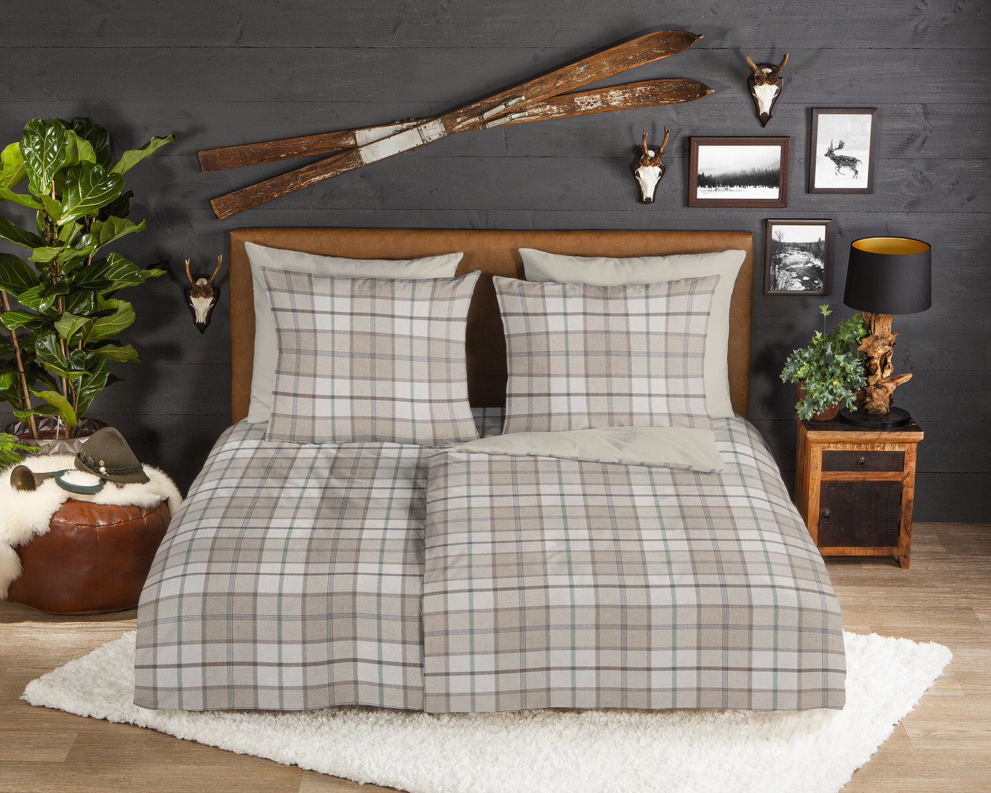 Dekbedovertrek Good Morning Flanel Bernardus - Duitsland 155x220 + 1* 80x80 cm