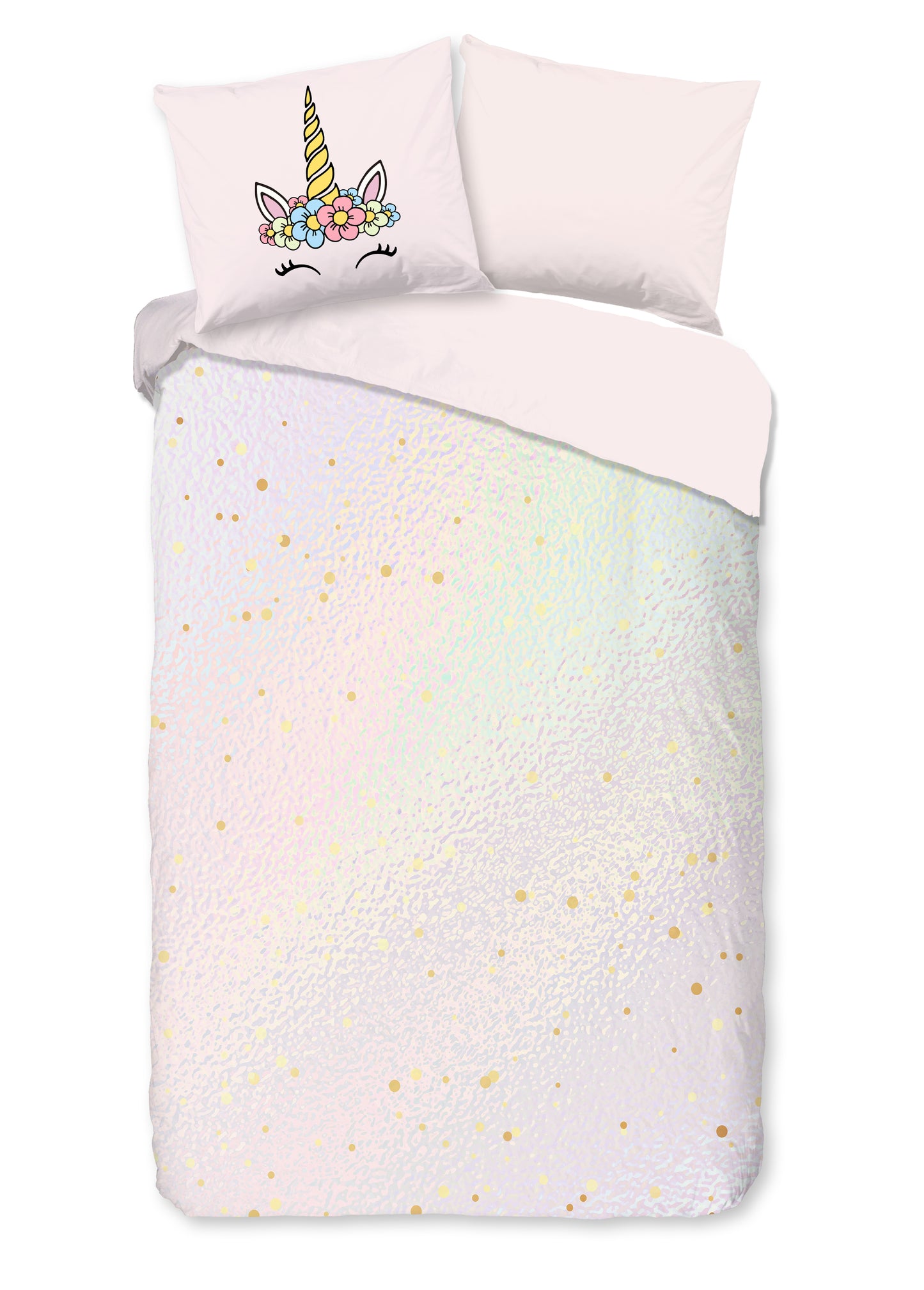 Kinderdekbedovertrek Pure microvezel Mandy - 1 persoons 140Ã—200/220 cm