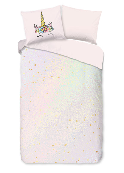 Kinderdekbedovertrek Pure microvezel Mandy - 1 persoons 140Ã—200/220 cm