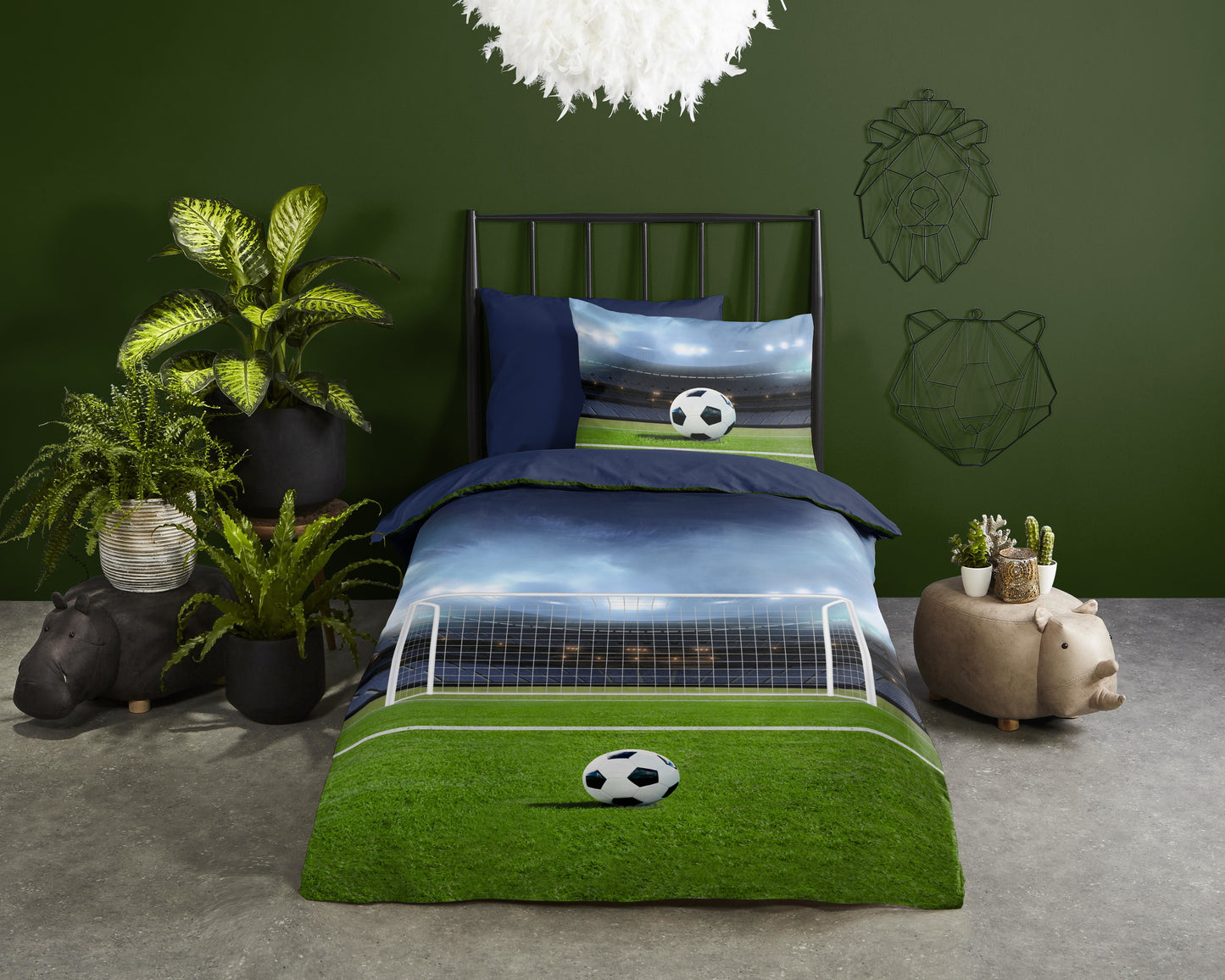 Kinderdekbedovertrek Pure microvezel Jasper - 1 persoons 140Ã—200/220 cm