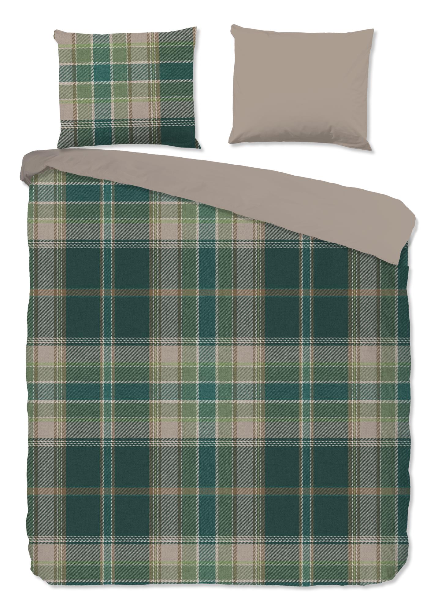Dekbedovertrek Good Morning Flanel Dirkje - Lits jumeaux XL 260x200/220 cm