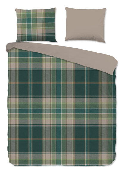 Dekbedovertrek Good Morning Flanel Dirkje - Lits jumeaux XL 260x200/220 cm