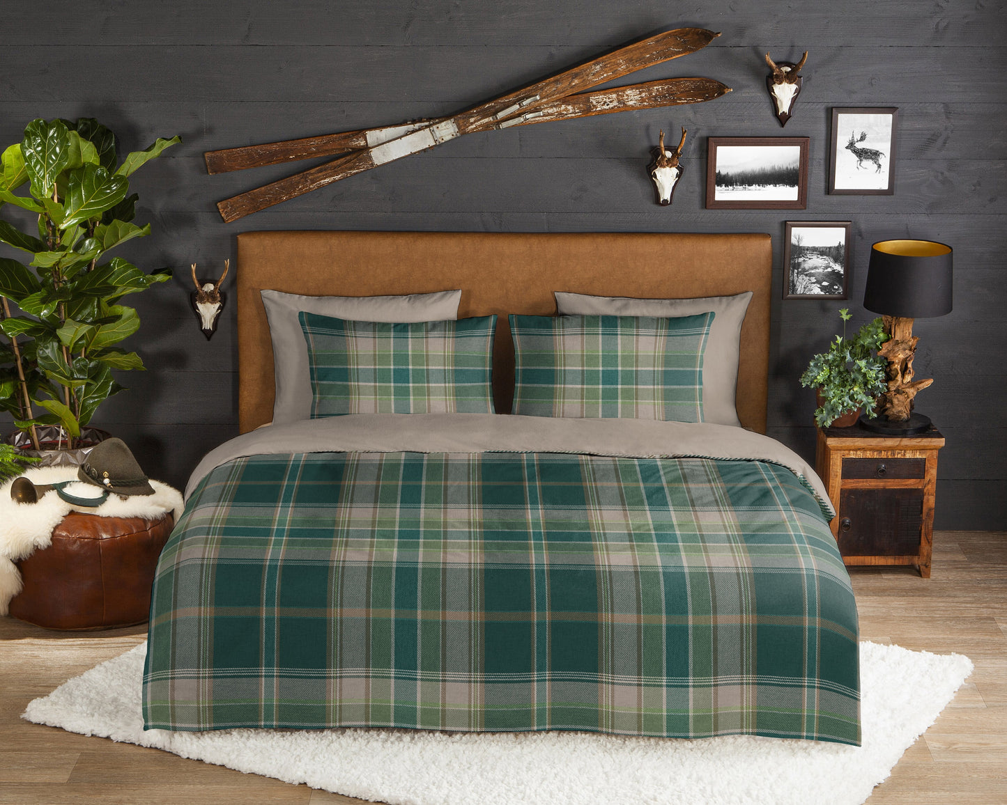Dekbedovertrek Good Morning Flanel Dirkje - Lits jumeaux XL 260x200/220 cm