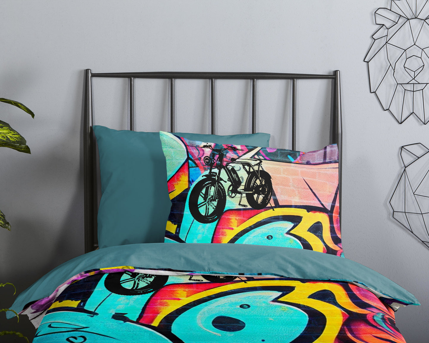 Kinderdekbedovertrek Good Morning Charlie - 1 persoons 140Ã—200/220 cm