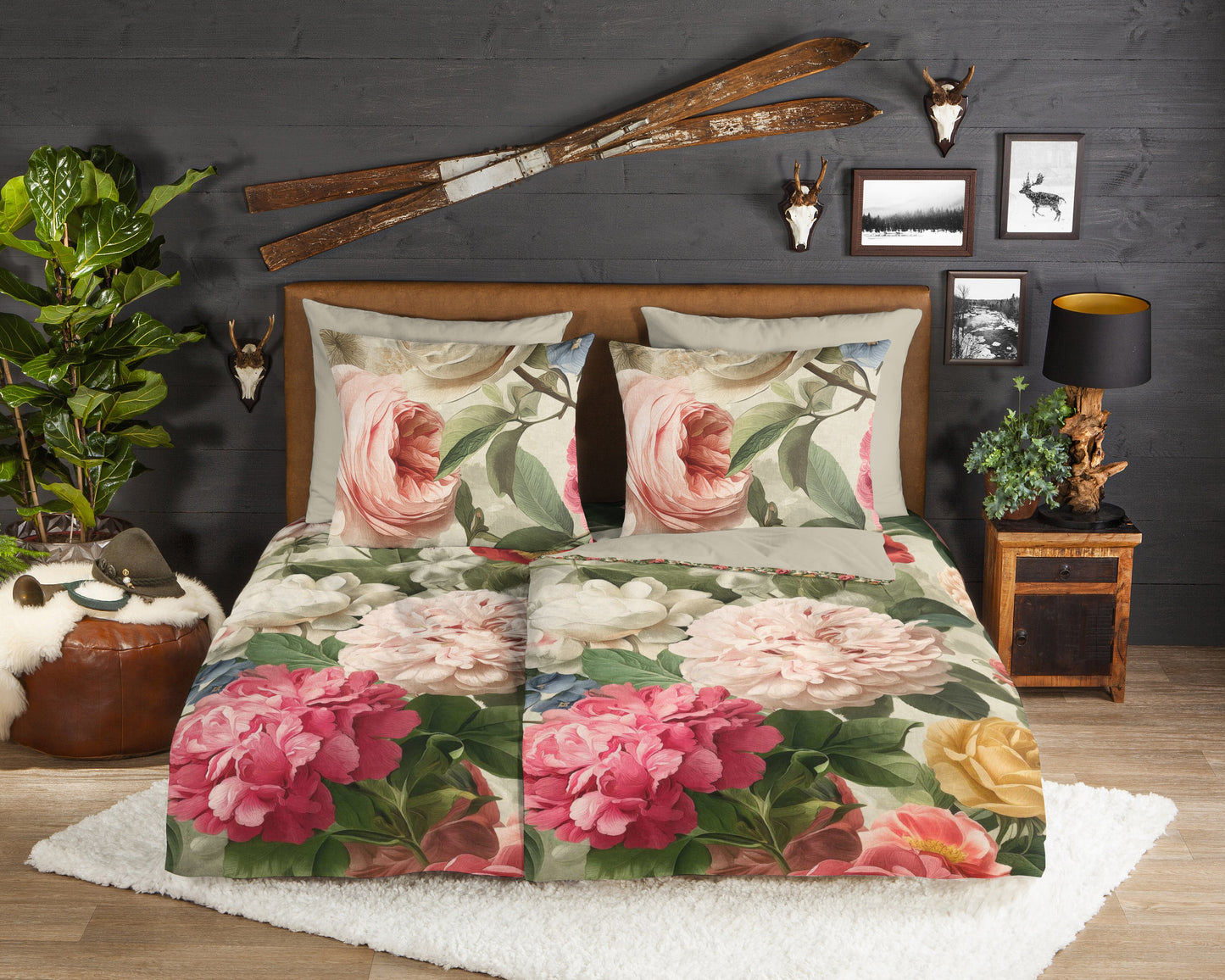 Dekbedovertrek Good Morning Chiara flanel - Lits jumeaux 240x200/220 cm