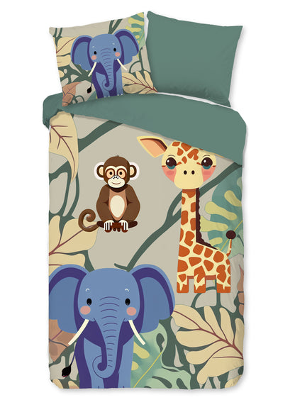 Kinderdekbedovertrek Pure Simba - 1 persoons 140Ã—200/220 cm