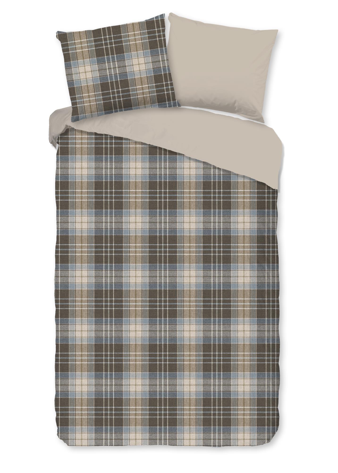 Dekbedovertrek Good Morning Cambridge flanel - 1 persoons 140Ã—200/220 cm