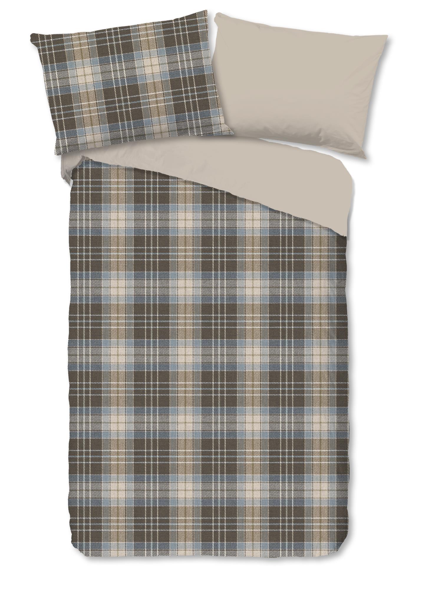 Dekbedovertrek Good Morning Cambridge flanel - Oostenrijk 140x200 + 1* 70x90 cm