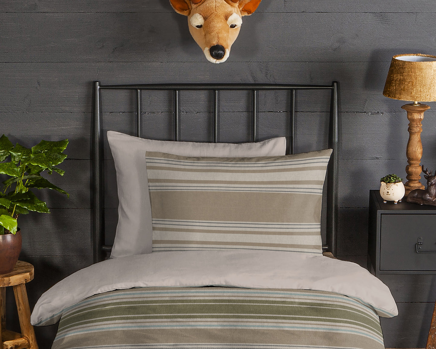 Dekbedovertrek Good Morning Oxford flanel - 1 persoons 140Ã—200/220 cm