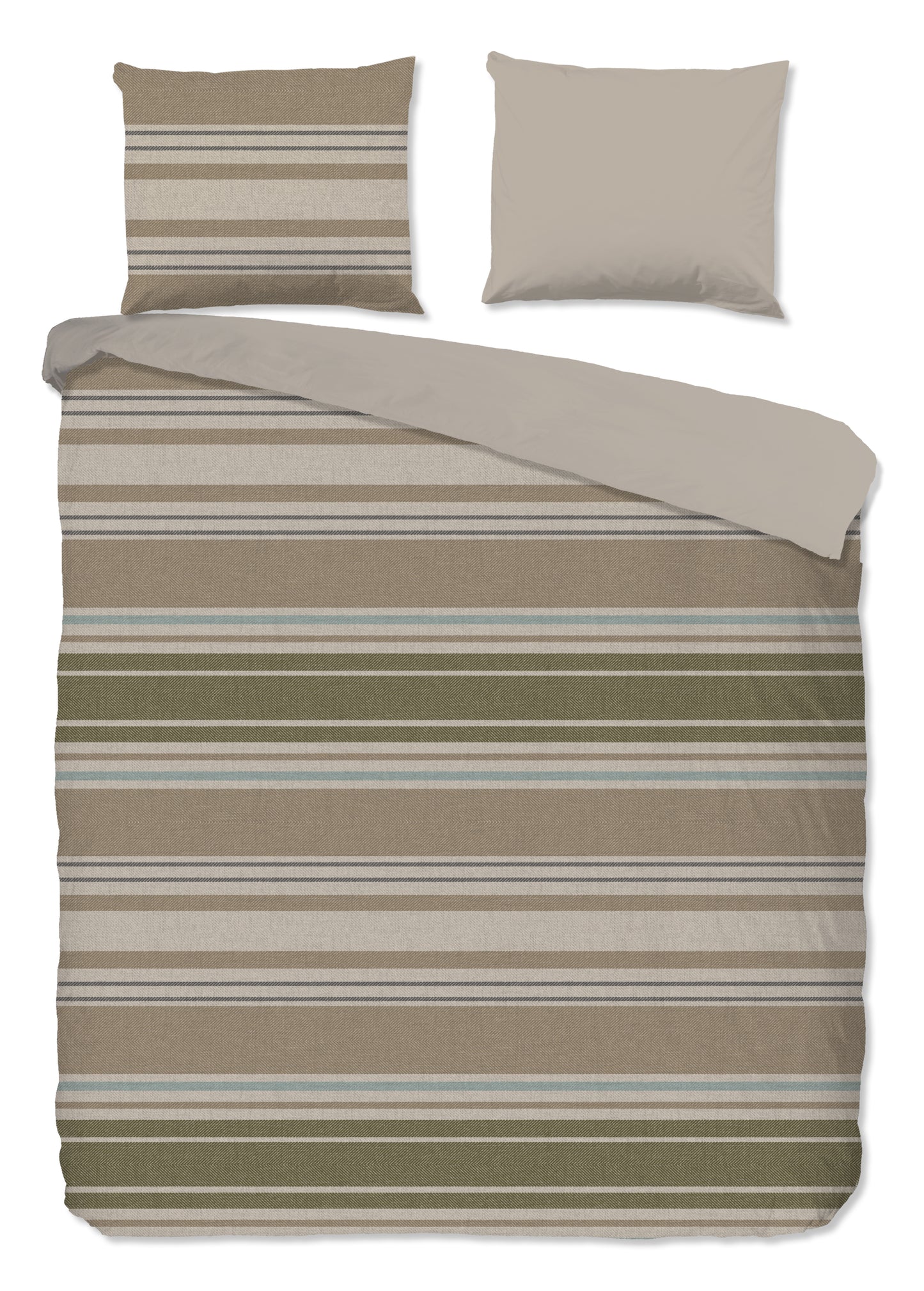 Dekbedovertrek Good Morning Oxford flanel - Lits jumeaux XL 260x200/220 cm