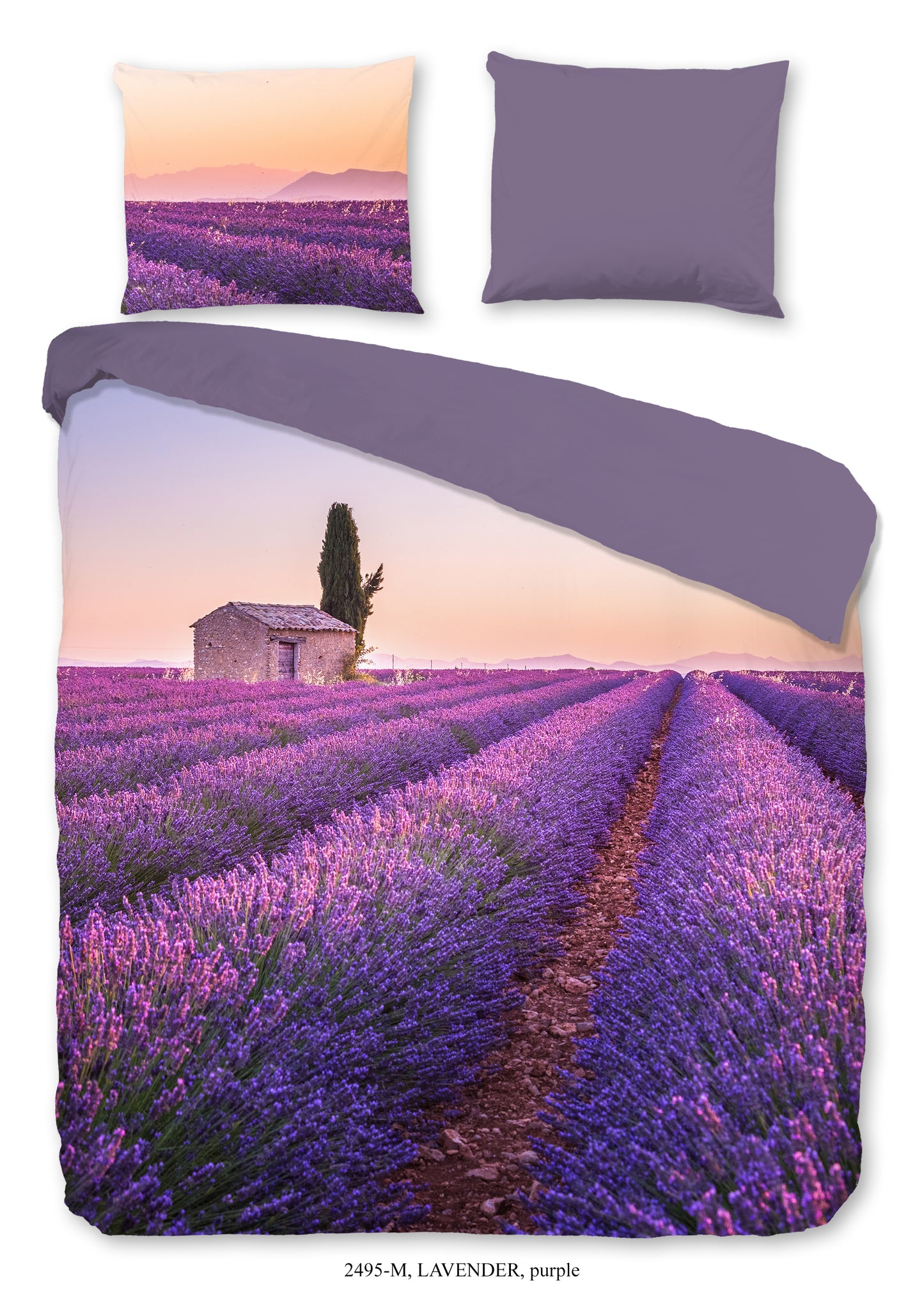 Dekbedovertrek Pure microvezel Lavender - 1 persoons 140Ã—200/220 cm