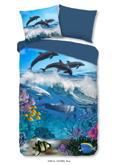 Kinderdekbedovertrek Good Morning Andre - 1 persoons 140Ã—200/220 cm
