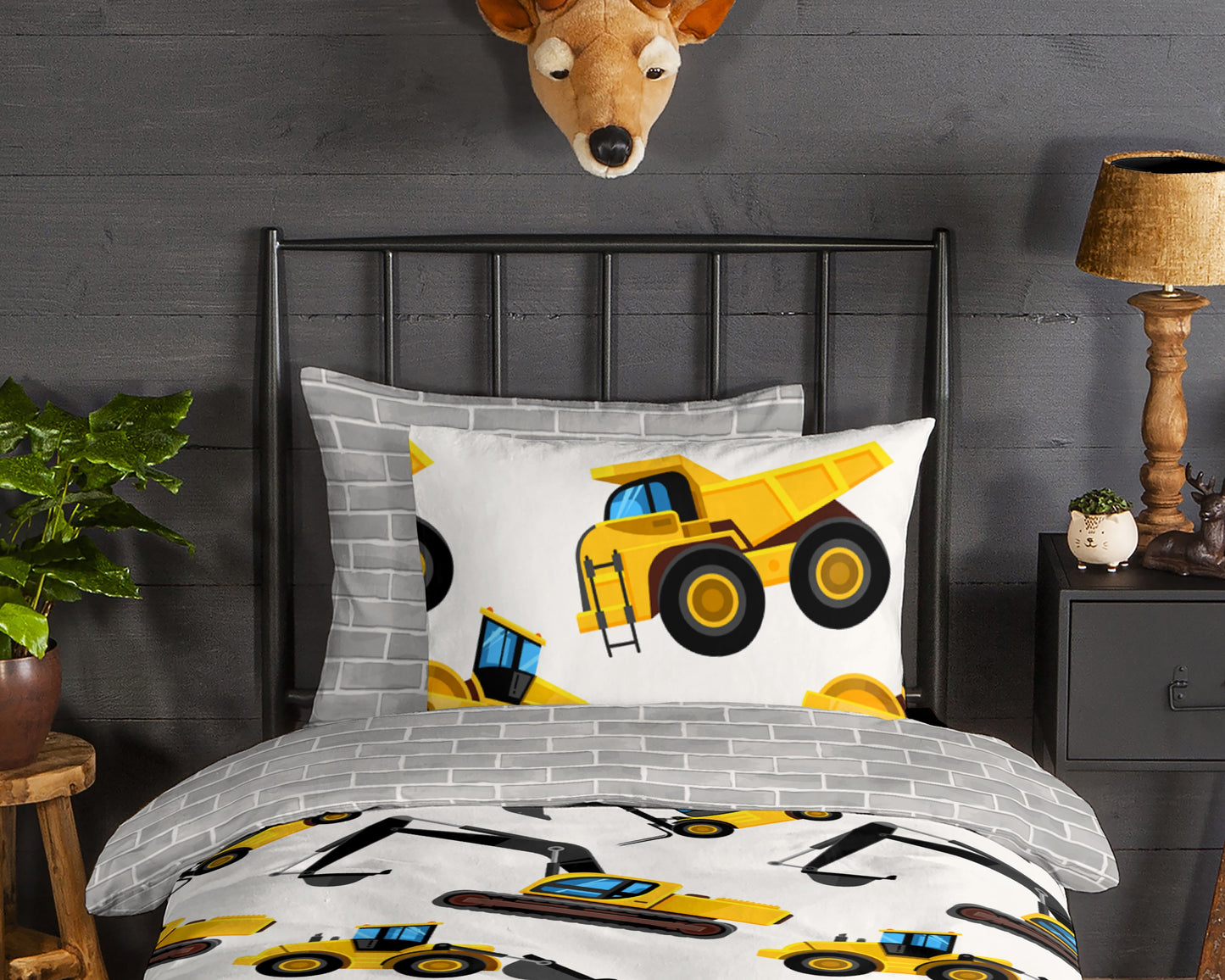 Kinderdekbedovertrek Good Morning Flanel Dig - 1 persoons 140Ã—200/220 cm