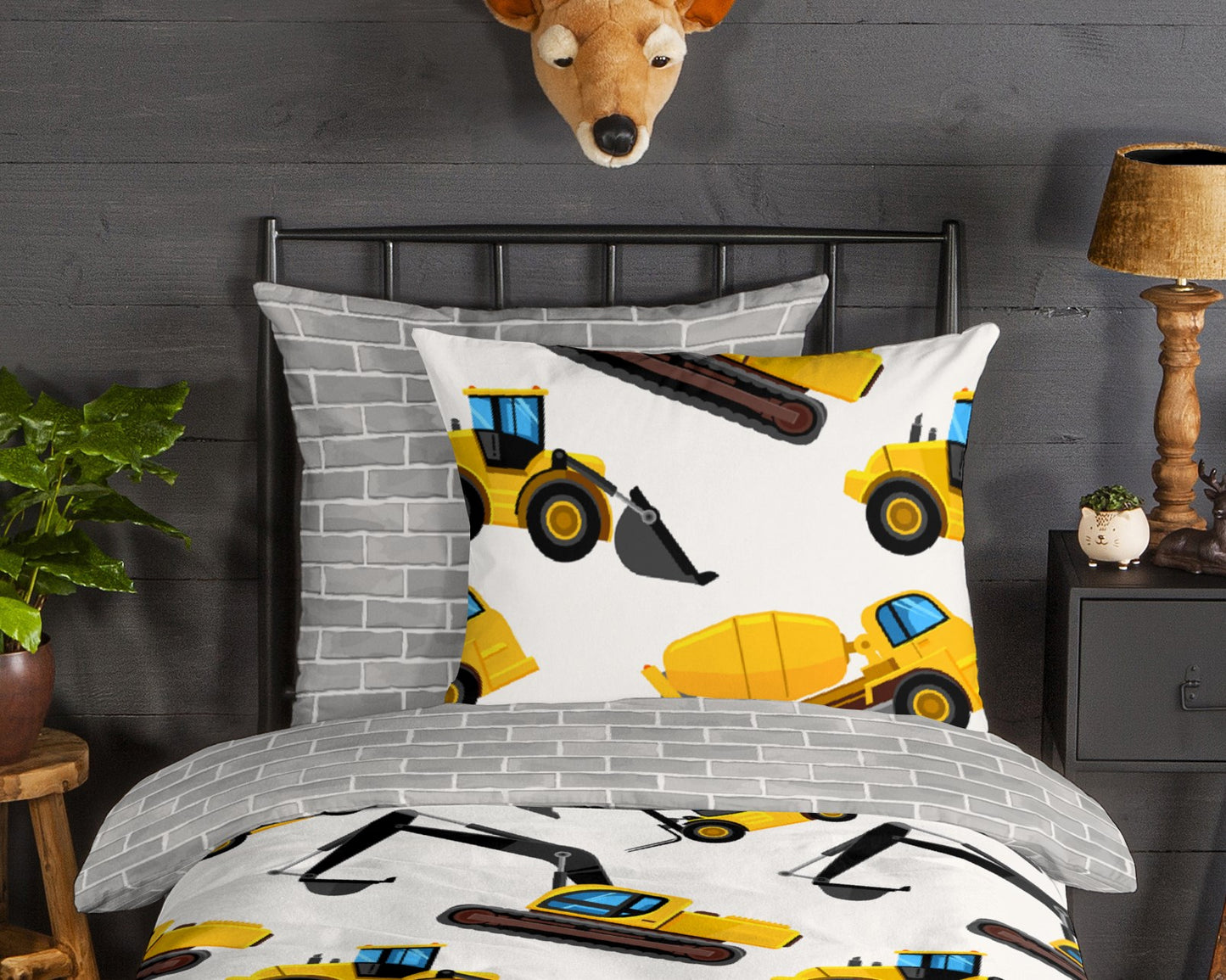 Kinderdekbedovertrek Good Morning Flanel Dig - Duitsland 135x200 + 1* 80x80 cm