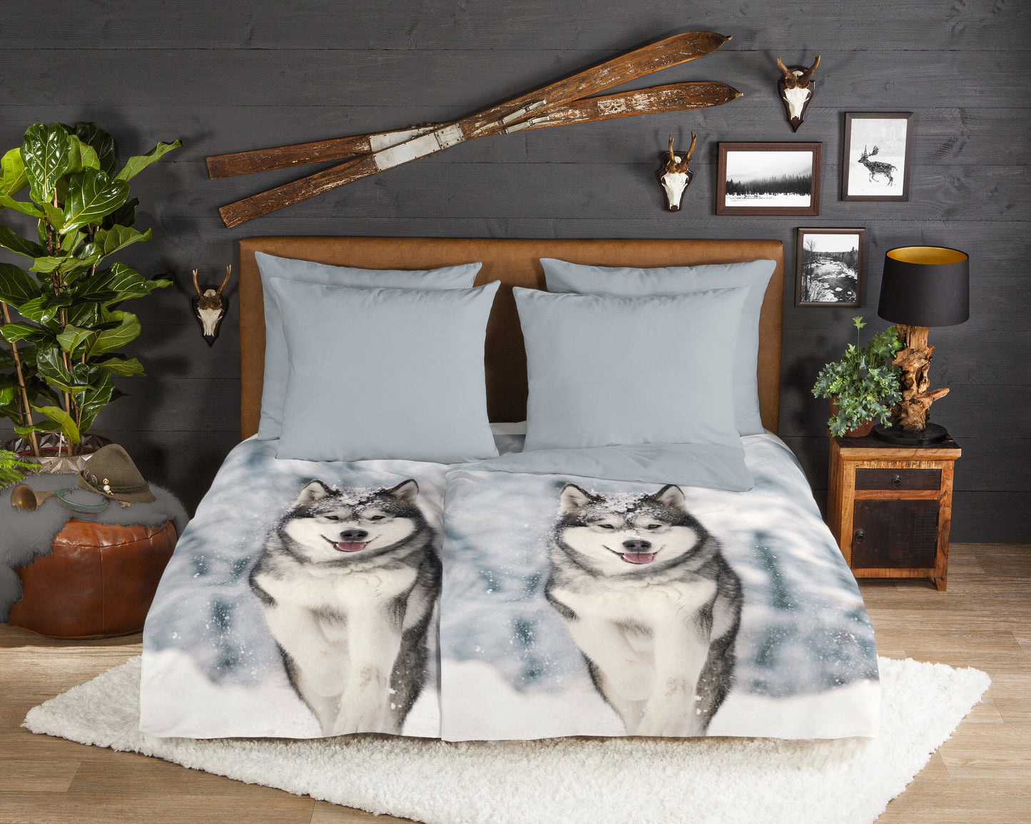 Dekbedovertrek Good Morning Flanel Husky - Oostenrijk 140x200 + 1* 70x90 cm