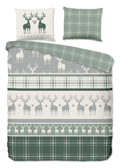 Dekbedovertrek Good Morning Flanel Bjirk - 2 persoons 200x200/220 cm