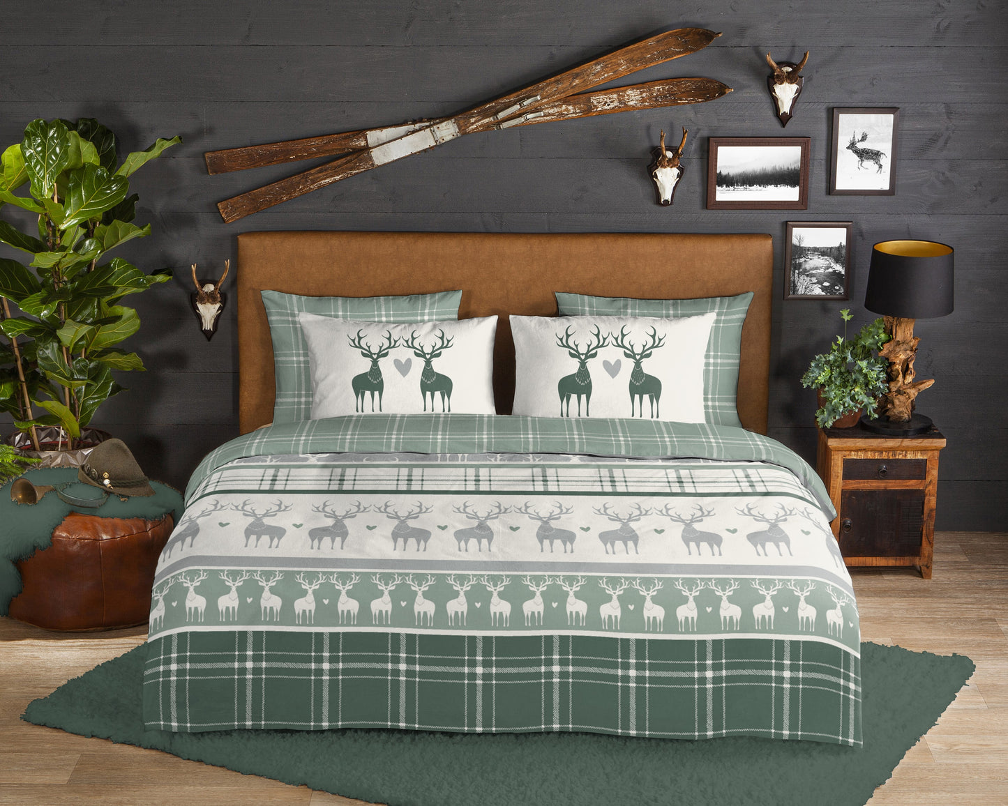 Dekbedovertrek Good Morning Flanel Bjirk - 2 persoons 200x200/220 cm