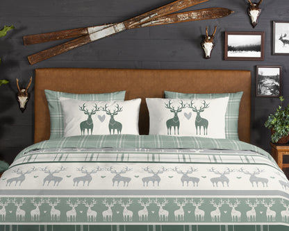 Dekbedovertrek Good Morning Flanel Bjirk - 2 persoons 200x200/220 cm