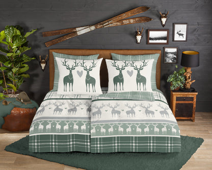 Dekbedovertrek Good Morning Flanel Bjirk - Duitsland 200x200 + 2* 80x80 cm