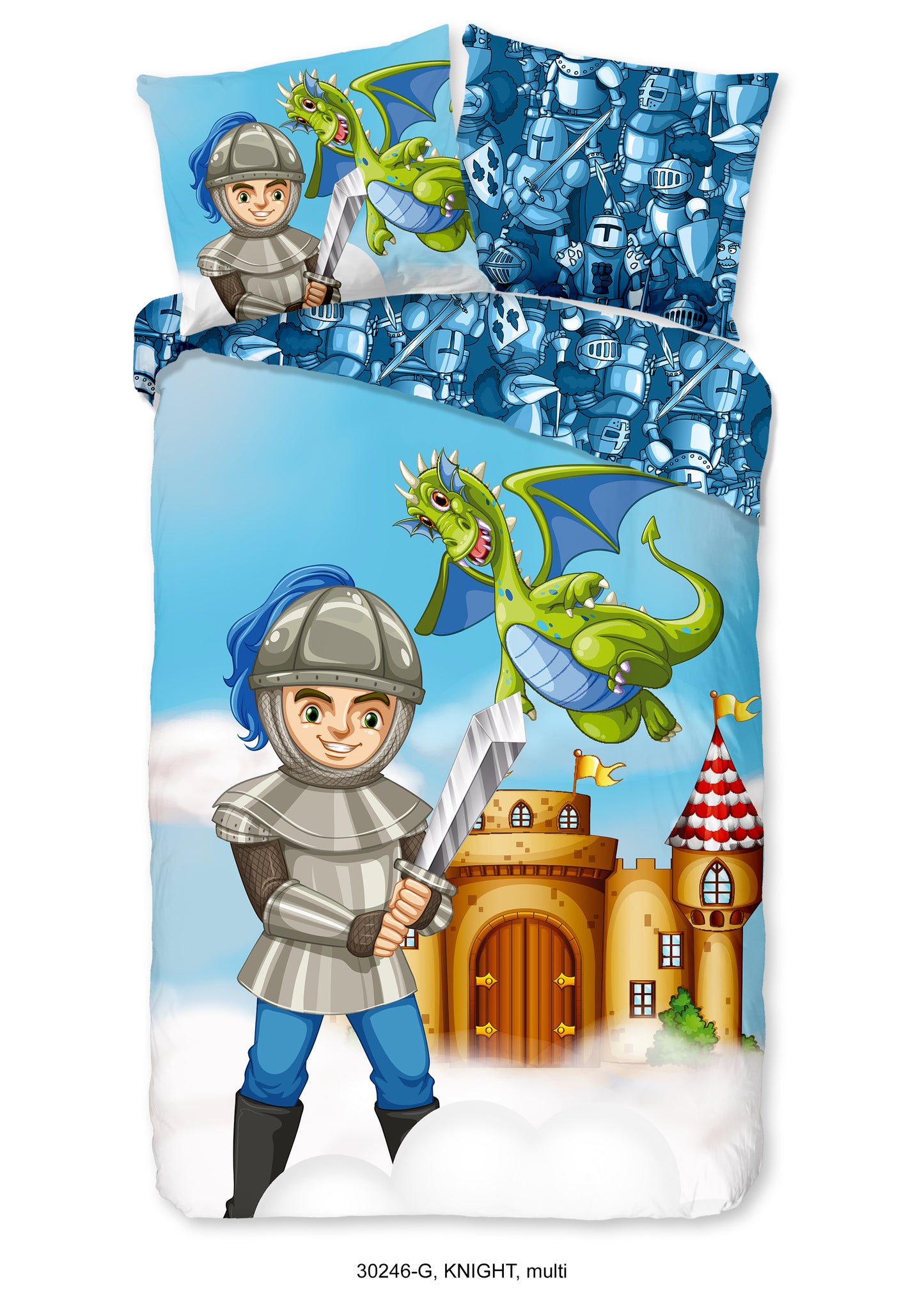 Kinderdekbedovertrek Good Morning Knight - 1 persoons 140Ã—200/220 cm