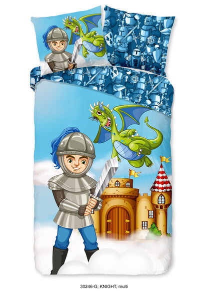 Kinderdekbedovertrek Good Morning Knight - 1 persoons 140Ã—200/220 cm