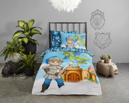 Kinderdekbedovertrek Good Morning Knight - 1 persoons 140Ã—200/220 cm