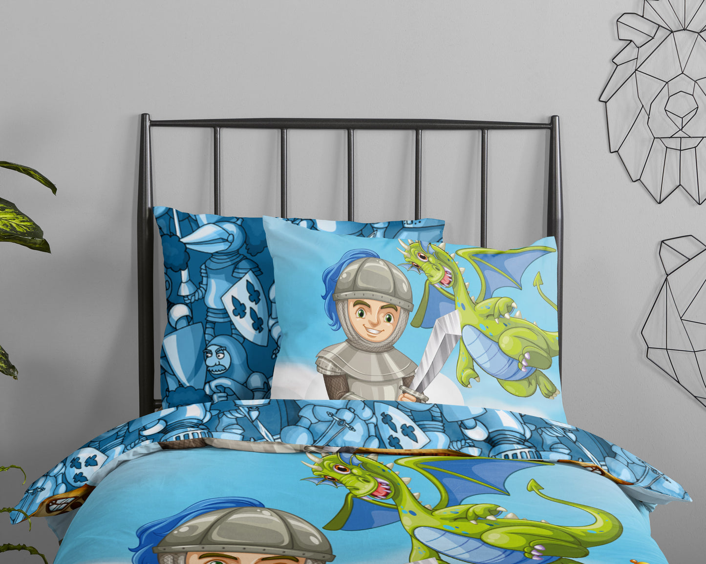Kinderdekbedovertrek Good Morning Knight - 1 persoons 140Ã—200/220 cm