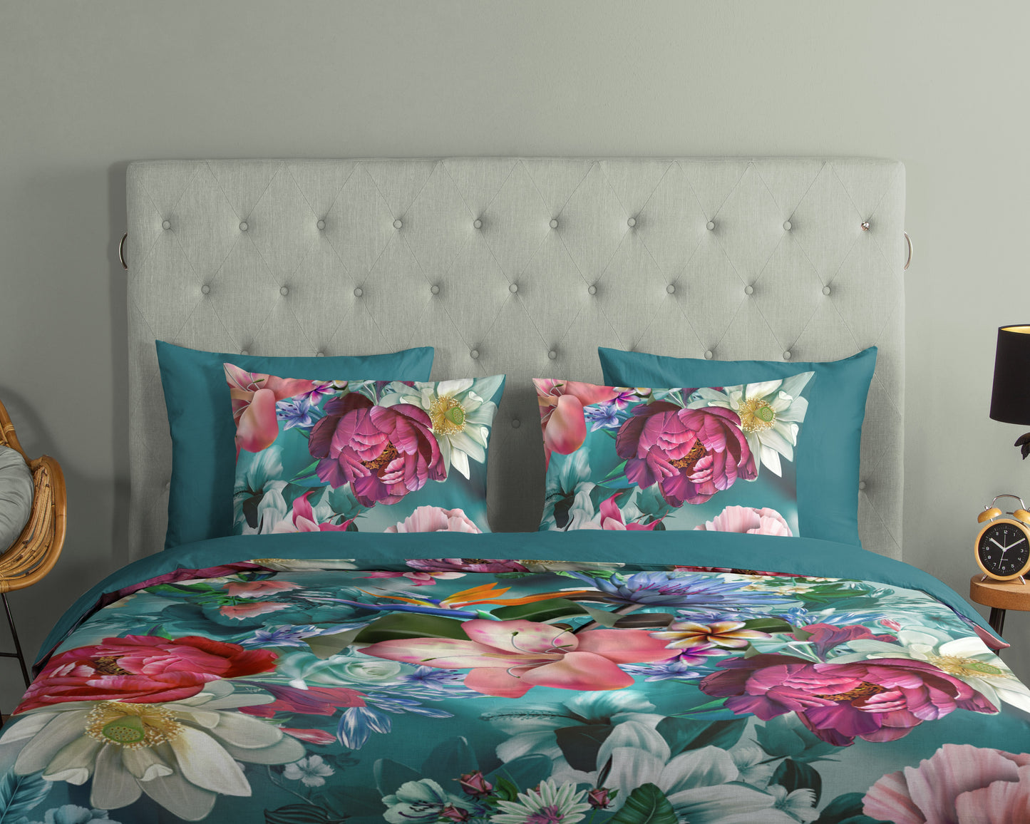 Dekbedovertrek Good Morning Tiandra - Lits jumeaux 240x200/220 cm