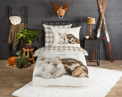 Kinderdekbedovertrek Good Morning Flanel Cute