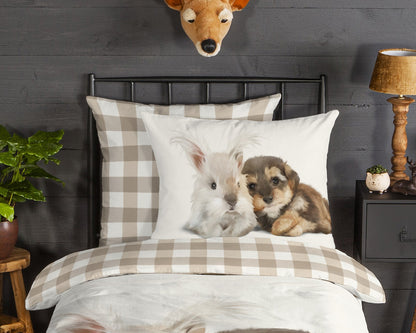 Kinderdekbedovertrek Good Morning Flanel Cute