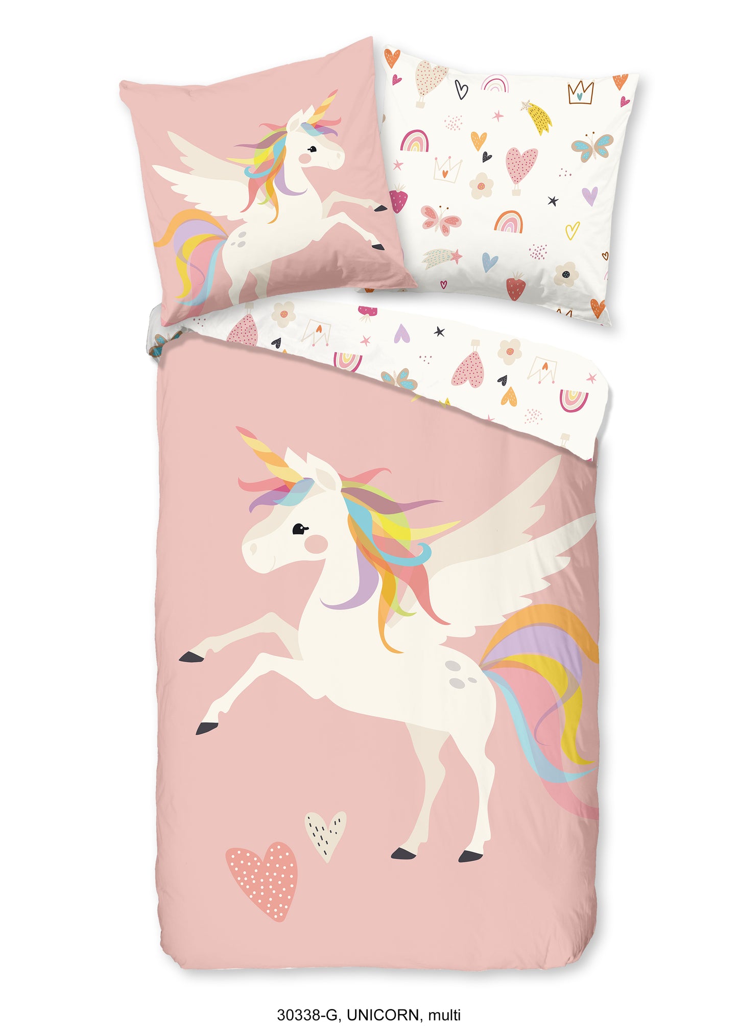 Kinderdekbedovertrek Good Morning Unicorn - Duitsland 135x200 + 1* 80x80 cm