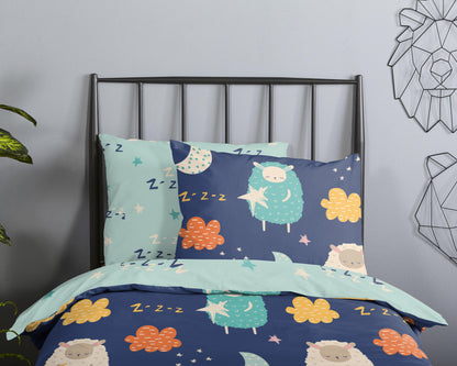 Kinderdekbedovertrek Good Morning Sheep - 1 persoons 140Ã—200/220 cm