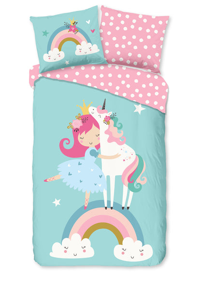 Kinderdekbedovertrek Good Morning Heaven - 1 persoons 140Ã—200/220 cm