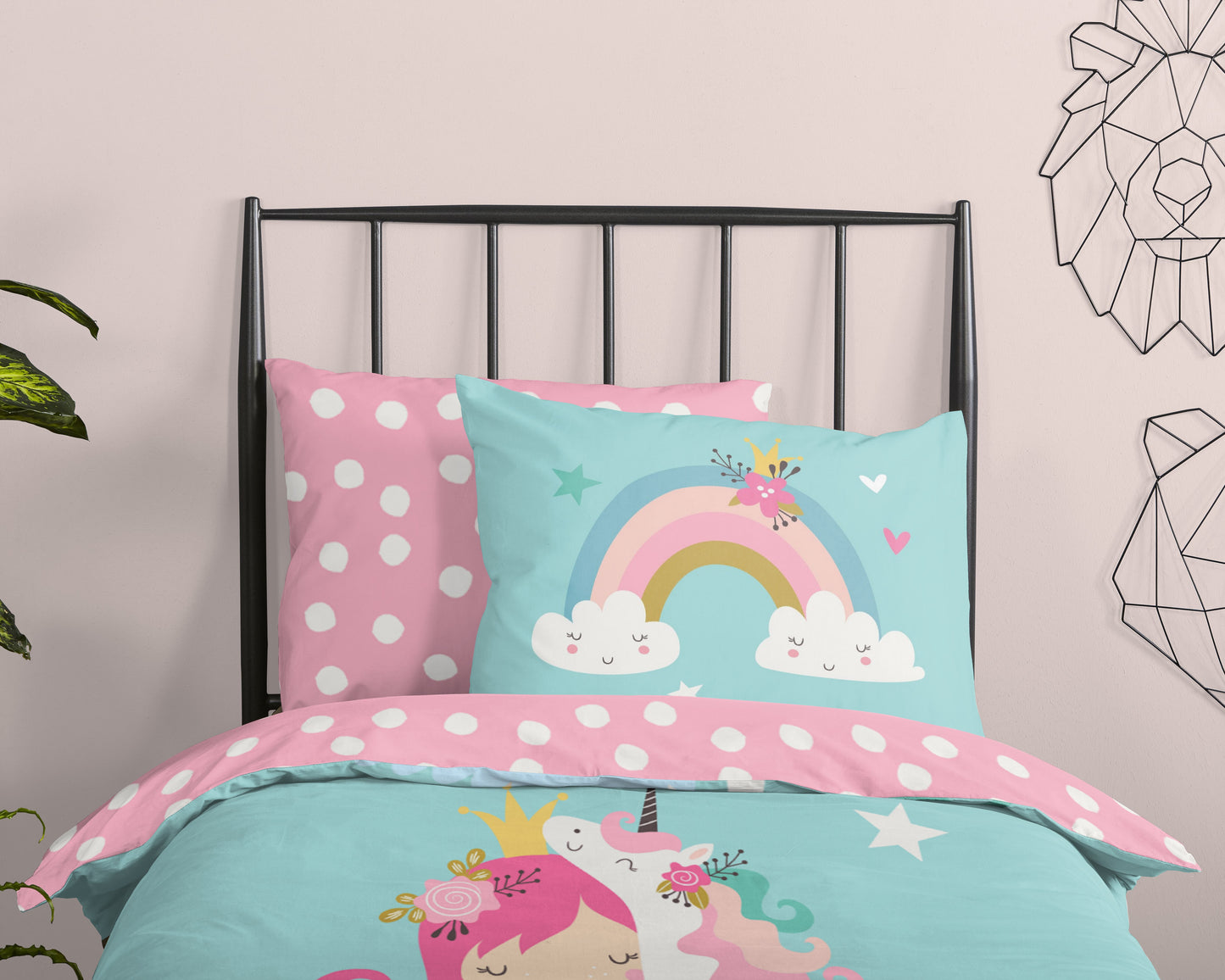 Kinderdekbedovertrek Good Morning Heaven - 1 persoons 140Ã—200/220 cm