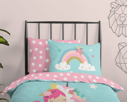 Kinderdekbedovertrek Good Morning Heaven - 1 persoons 140Ã—200/220 cm