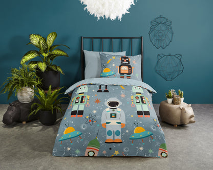 Kinderdekbedovertrek Good Morning Spacemen